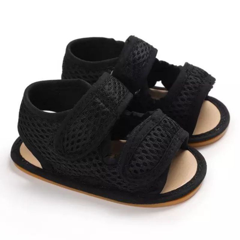 Sandal Bayi Laki Laki Perempuan Umur 0 6 12 14 Sendal Bayi Laki Laki Perempuan 1 Tahun Sepatu Sendal Bayi Laki Laki Perempuan Hitam HK006