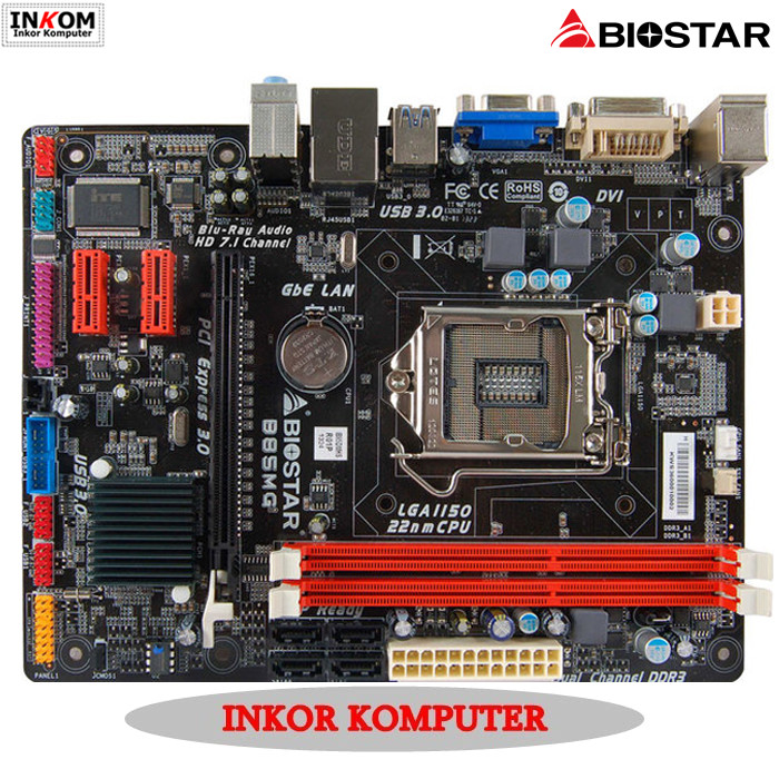 Mainboard Motherboard Mobi B85 Intel LGA1150 Biostar Onboard