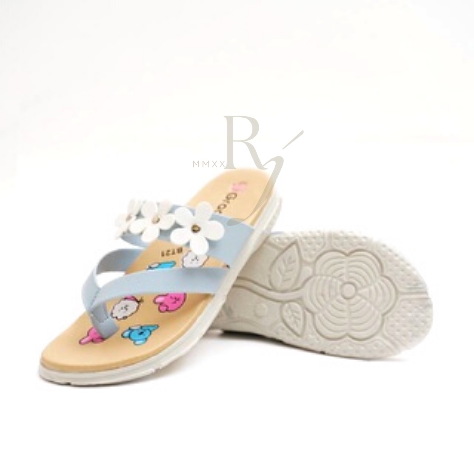 GRACE [MUSE 102] Sandal Anak Perempuan BT/ Sendal Jepit Bunga Anak Perempuan/ Sandal Selop Jepit Anak