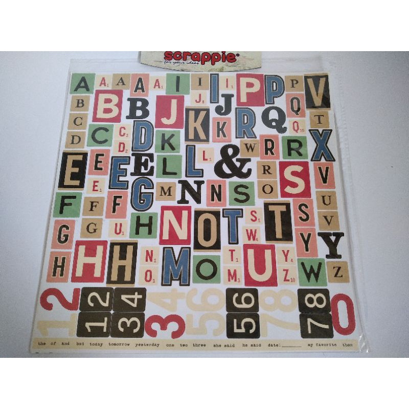 

sticker abjad / huruf