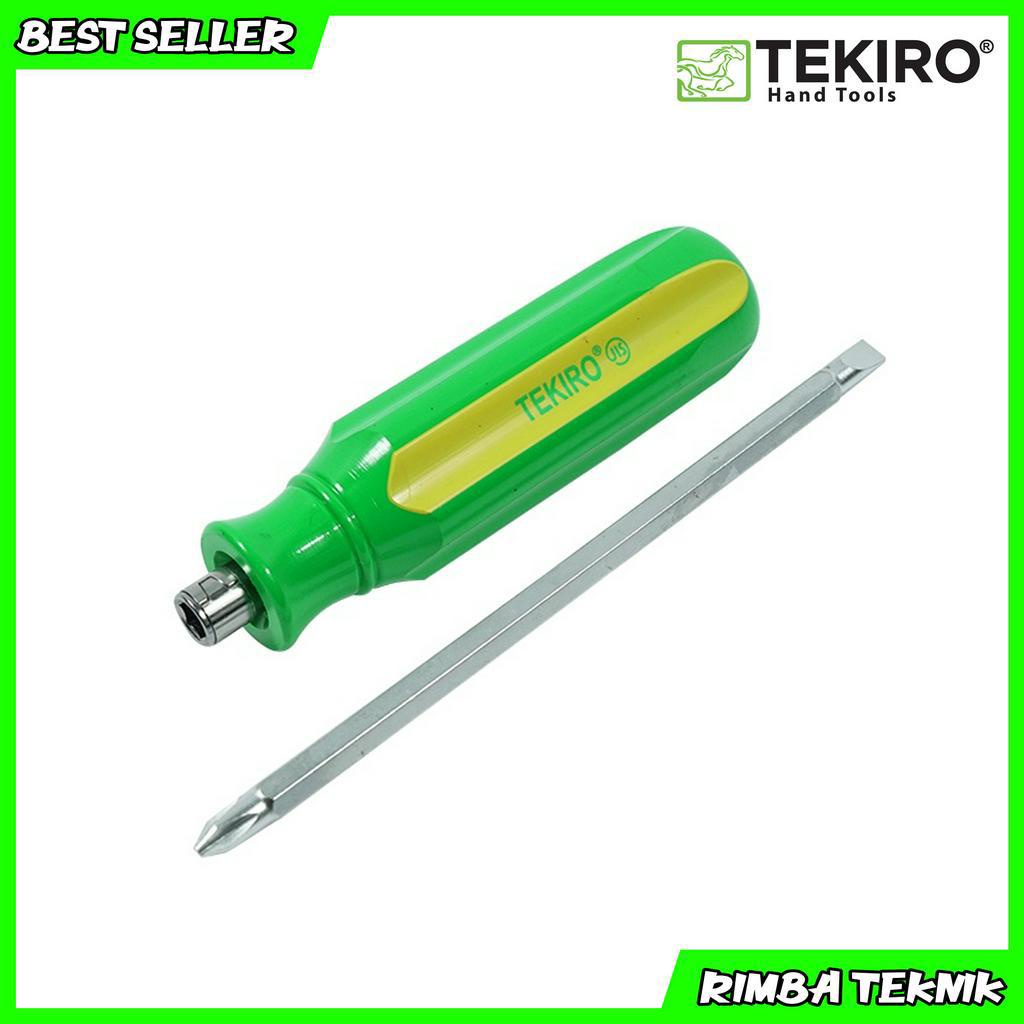 PROMO Tekiro 2 way screwdriver 125mm / obeng bolak balik / obeng plus min terbaik