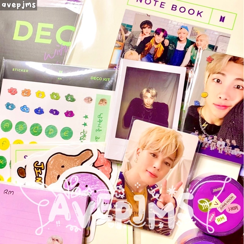 [ READY STOCK ] BTS Deco Kit Fullset Unsealed Sharing RPC Jimin ( member set pc Jungkook Taehyung V 