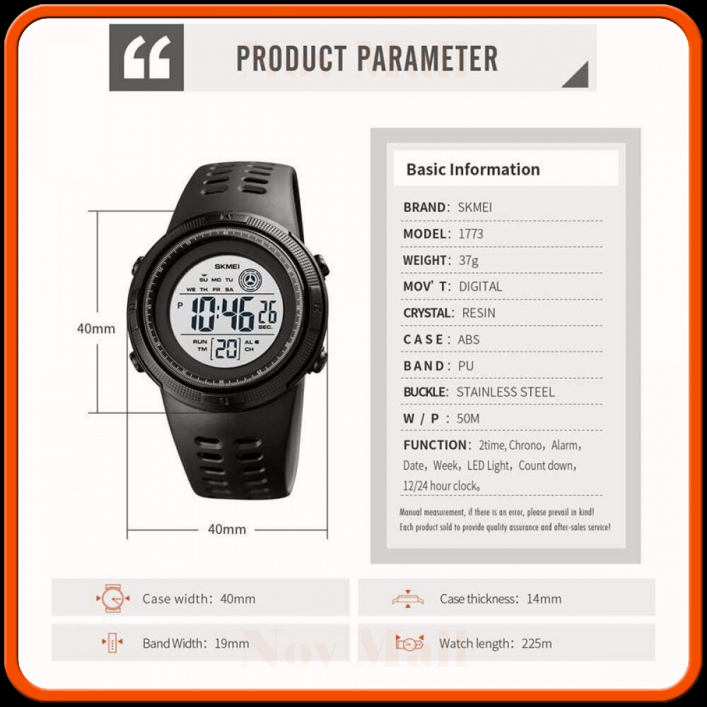 SKMEI Jam Tangan Digital Pria - 1773