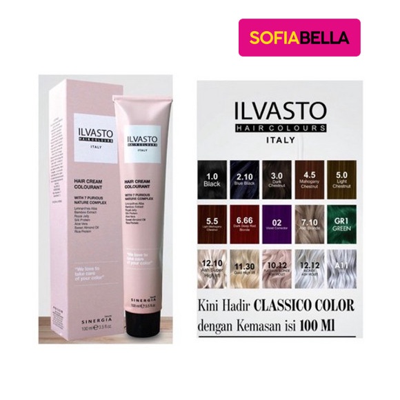 Ilvasto Hair Cream Colourant 100ml