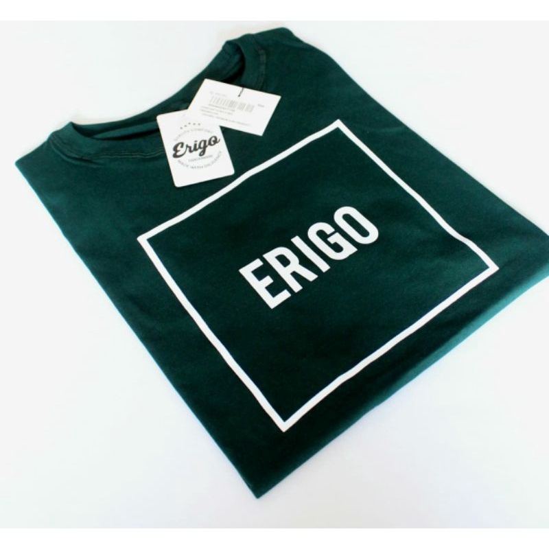 COD KAOS DISTRO SURFING ERIGO PRIA PROMO KEREN BIG SIZE WARNA HIJAU BOTOL