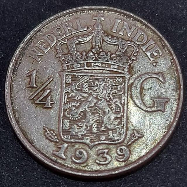 Koin Silver 1/4 Gulden 1939