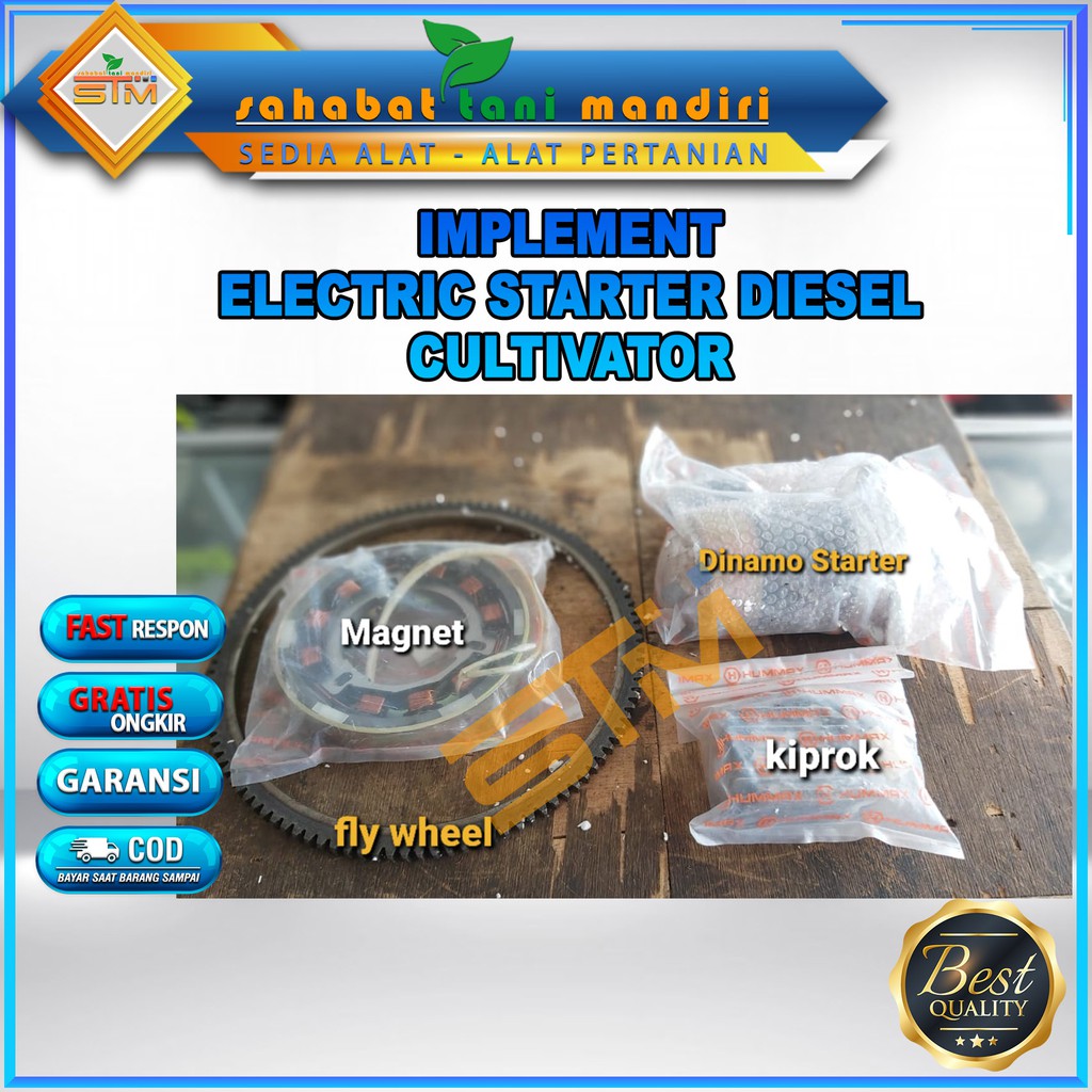 Implement Electric Starter Diesel Cultivator