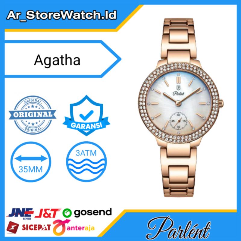 Jam Tangan Wanita Parlent Agatha Original & Garansi Resmi Parlent