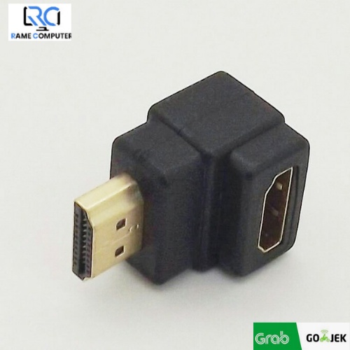 GENDER HDMI MALE TO FEMALE L Siku L connector konektor L Shape