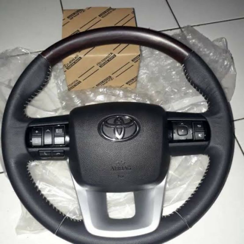 stir steer Toyota Fortuner vrz panel wood + spiral