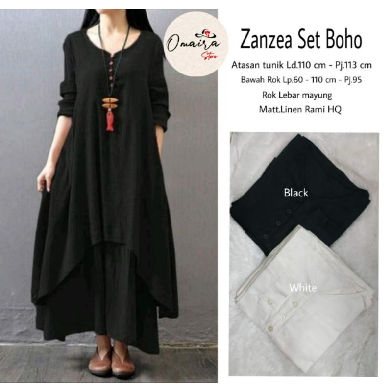 SETELAN WANITA ZANZEA SET Boho LD 110