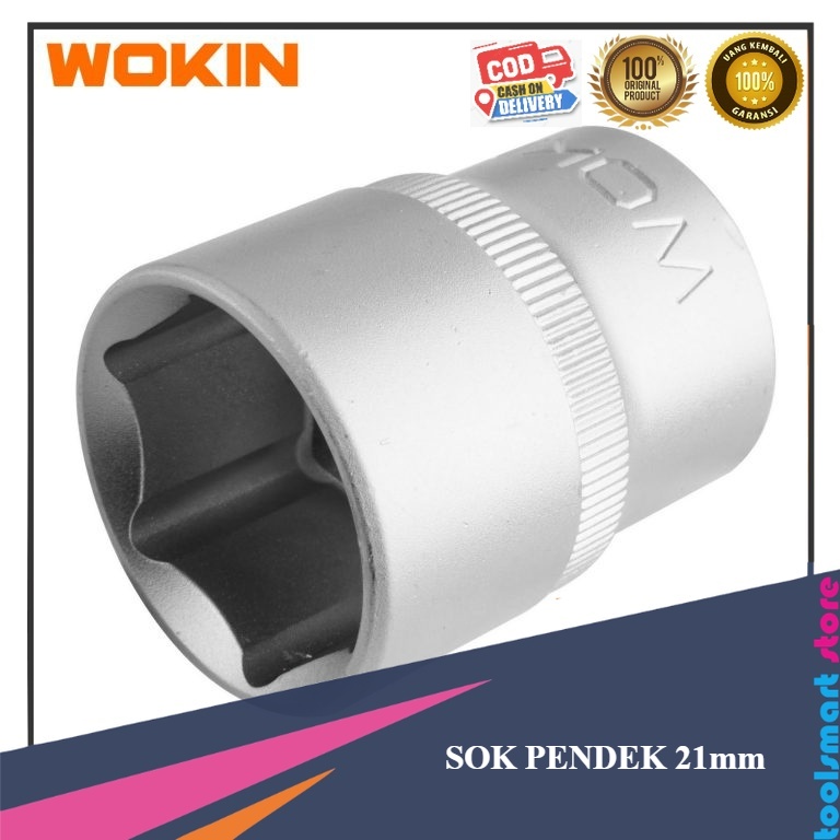 WOKIN Mata Kunci Sok Shock Socket 1/2" 6PT 21 mm