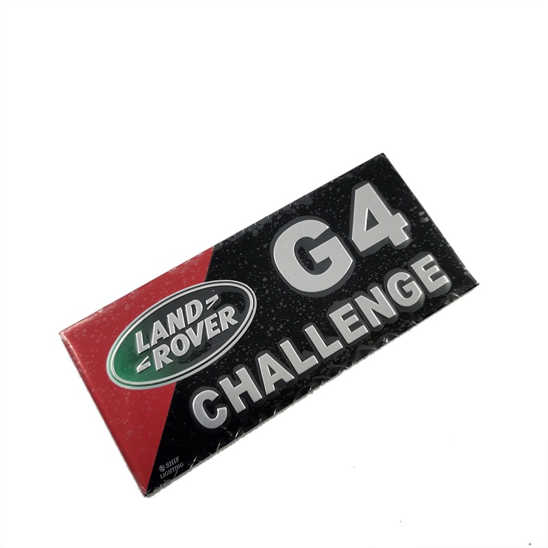 1pc Stiker Emblem Logo CHALENGE G4 Bahan Aluminum Untuk Bagasi Belakang Mobil LAND ROVER