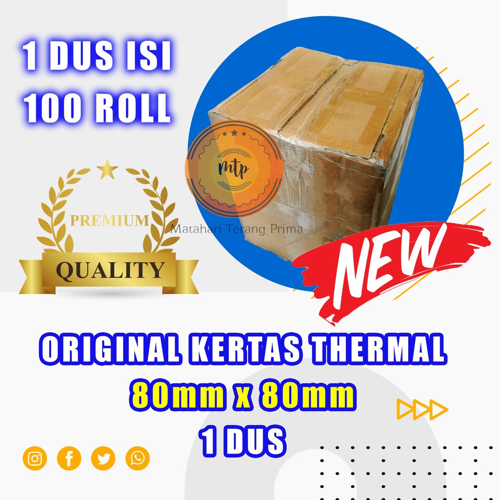 

Kertas thermal paper roll / Kertas Termal 80 x 80 1 Dus -MURAH DAN BERKUALITAS