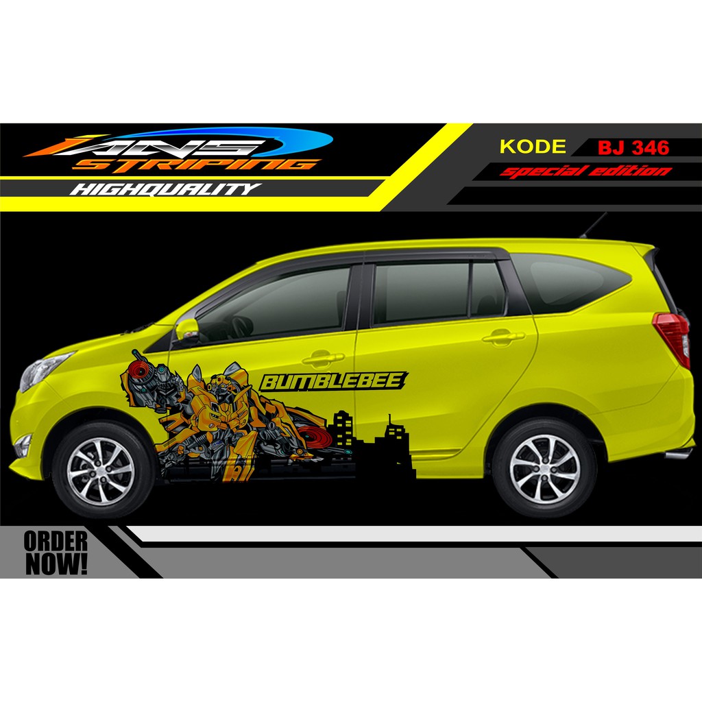 STICKER MOBIL SIGRA, AVANZA / STICKER MOBIL CALYA / DECAL STICKER MOBIL TERBARU