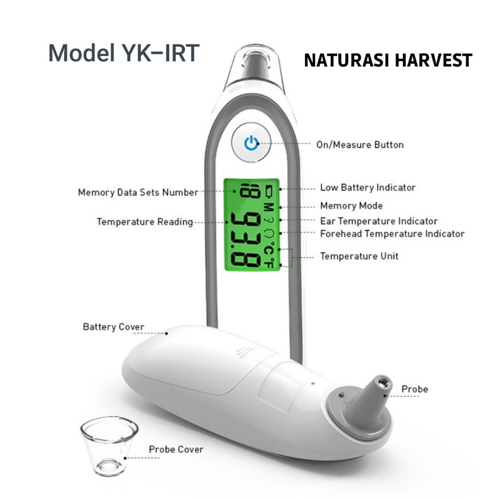 Termometer telinga Thermometer Digital infrared