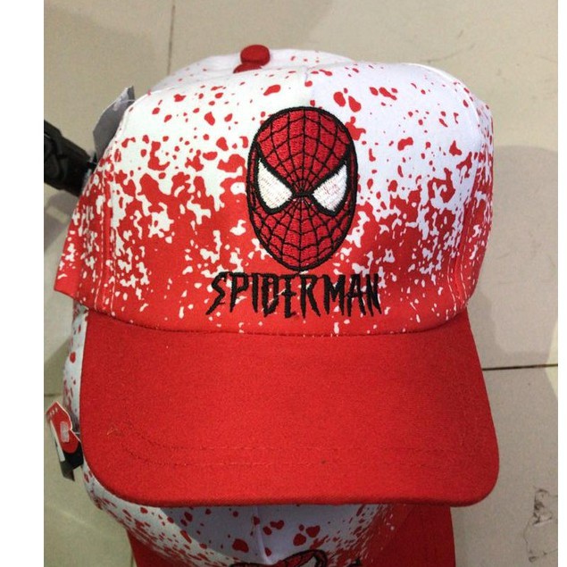 Topi Baseball Anak Laki Motif Spider - Baseball Hat Anak Laki - Topi Baseball Balita Motif Kartun Laba Laba