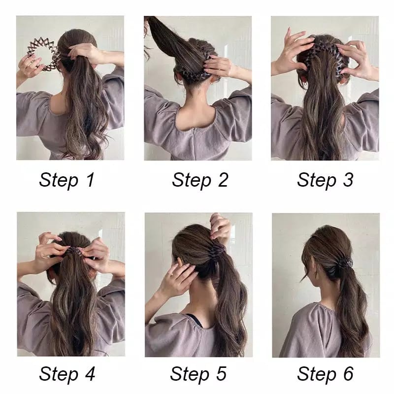 Grosir - F1008 Jepit Rambut Gaya Retro Korea / Ikat Rambut Ponytail / Jepit Rambut Fashion / Sanggul Rambut Wanita