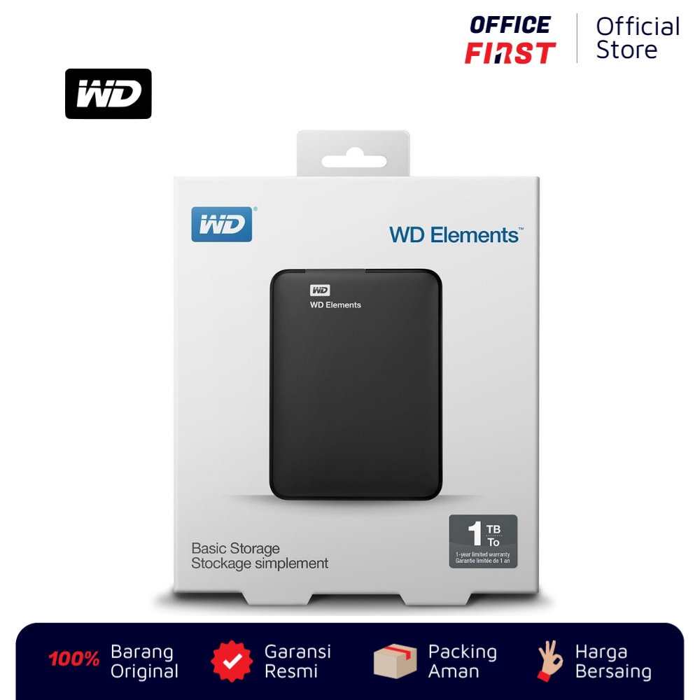 WD Element 2TB 1TB HD HDD Hard Disk External Wester Digital