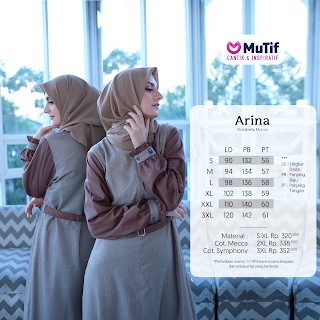 Gamis Casual Arina Poertabella Mocca By Mutif