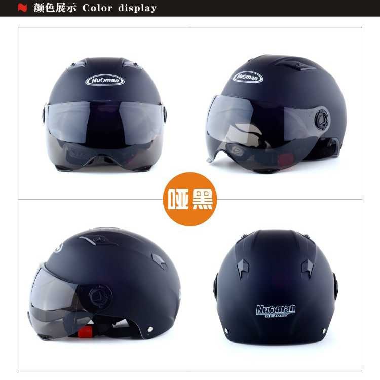 Helm Sepeda Skuter Motor Elektrik Half Face Nuoman Helm Scooter Olahraga Outdoor