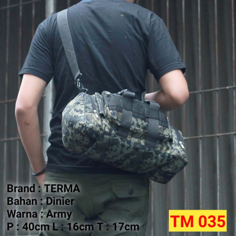 AUTHENTIC Travel Bag Tas Gym Tas Duffle Olahraga TAS Pakaian PULANG KAMPUNG TAS FITNESS PRIA ARMY