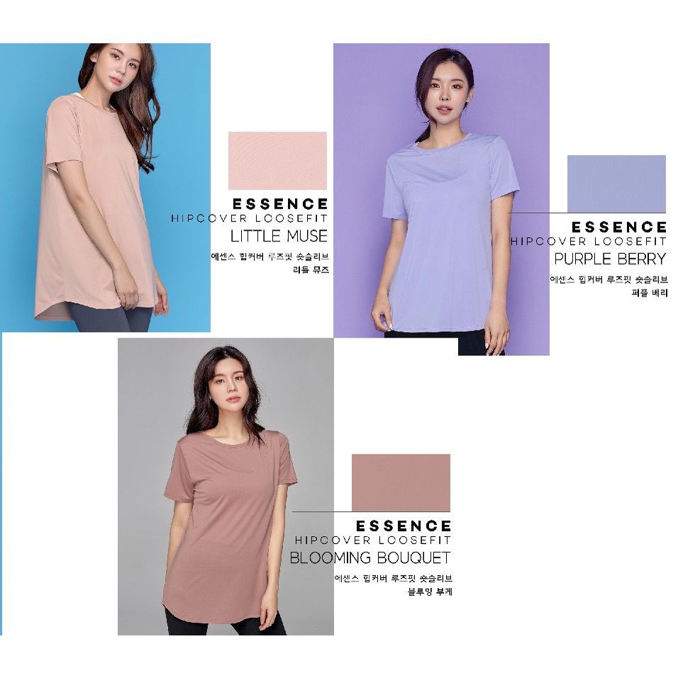 STL Tshirt Essence OverFit SS Kaos Olahraga Wanita