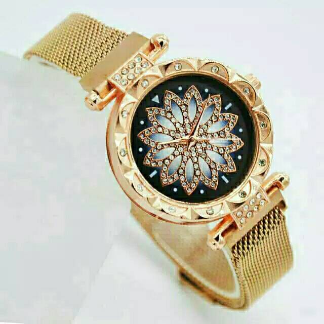 Jam Tangan Wanita Magnetik Motif Baling-baling Hiasan