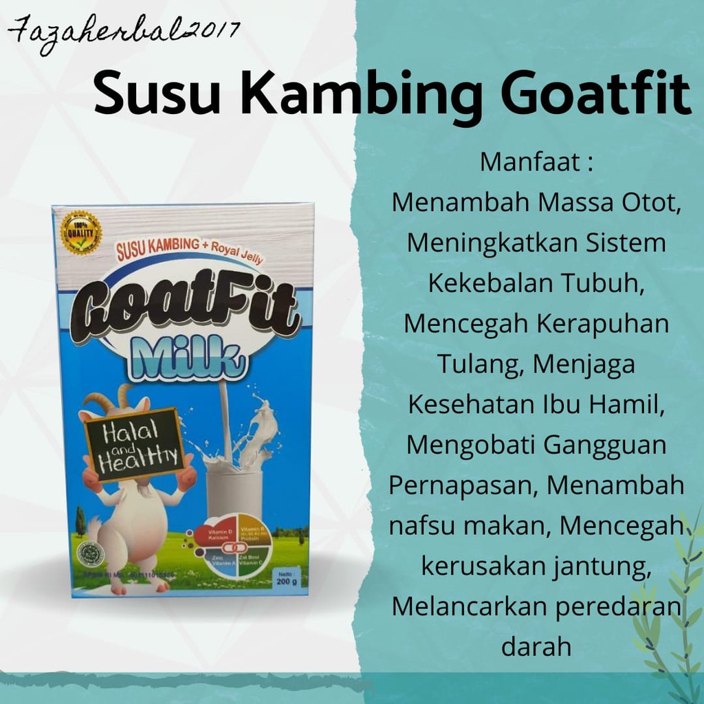 

SUSU KAMBING Goatfit 200gr