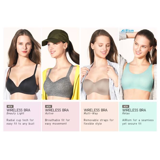 uniqlo beauty light wireless bra