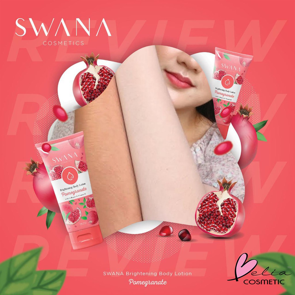 ❤ BELIA ❤ Swana Brightening Body Lotion 100mL BPOM by Hanasui