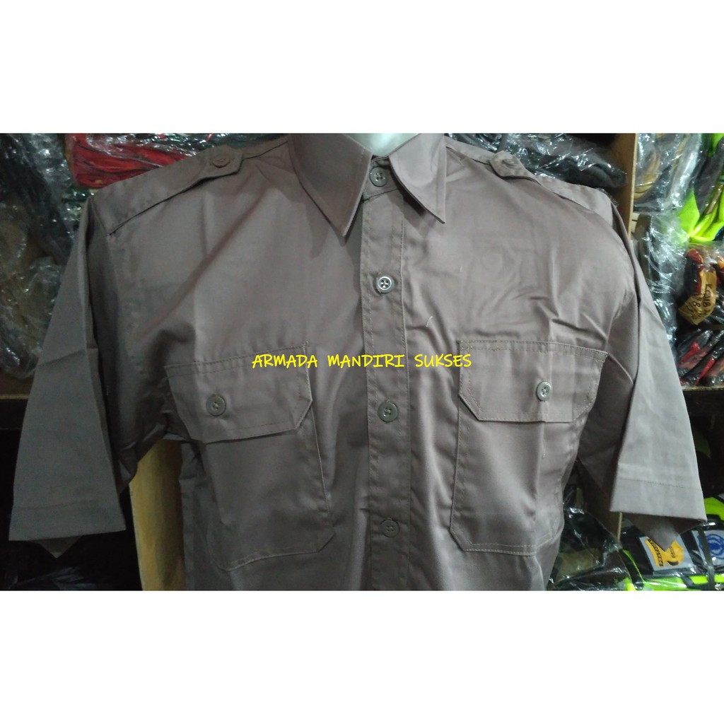 Seragam PDH Satpam Coklat - Seragam PDH Security Coklat