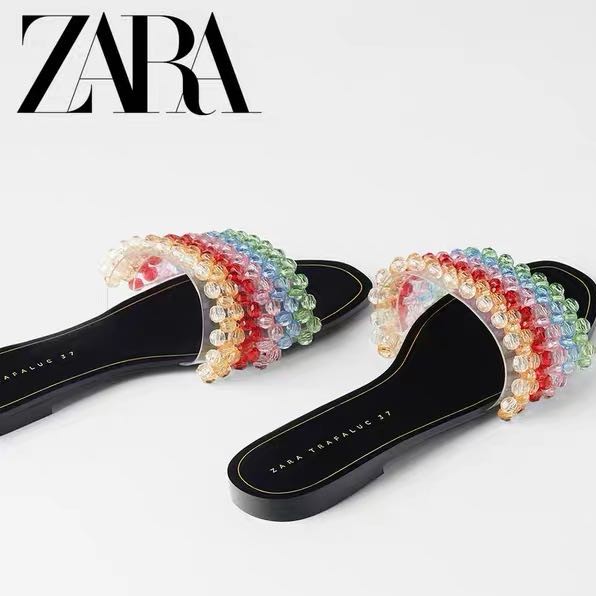  Zara  Rainbow Pearl Flat Sandal  864 Shopee  Indonesia