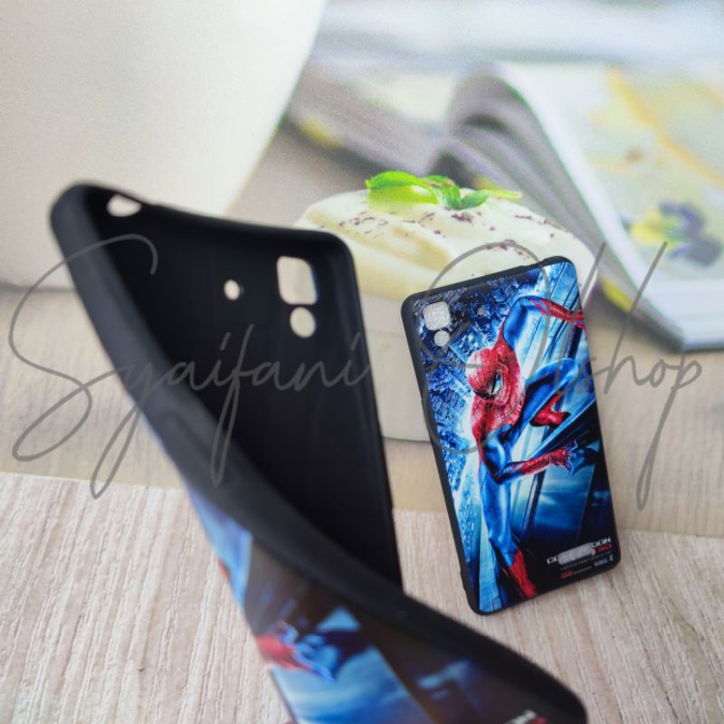 Case OPPO R7 / R7F / R7 Lite  Layar 5 inch Softcase Karakter Spiderman