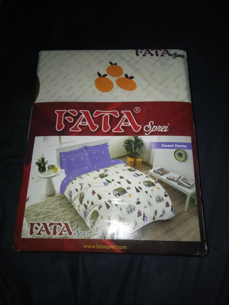 Fata - Sprei Minimalis Sweet Home Ukuran King 180x200 / Queen 160x200