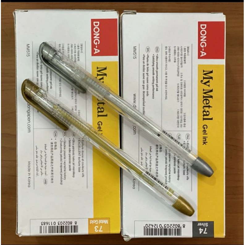 

Pen Gel Dong-A Gold-Silver / Pulpen My Gel