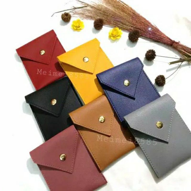 [ CEK OUT Rp 1000 ] MEIMEISHOP TEMPAT KARTU - Tekar dompet kartu kancing LOKAL batam murah wanita