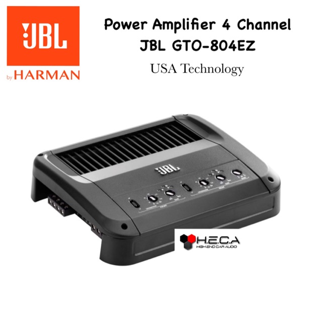 JBL GTO-804EZ High Quality Power Car Amplifier 4Ch 4-Channel Mobil GTO804EZ - USA Technology
