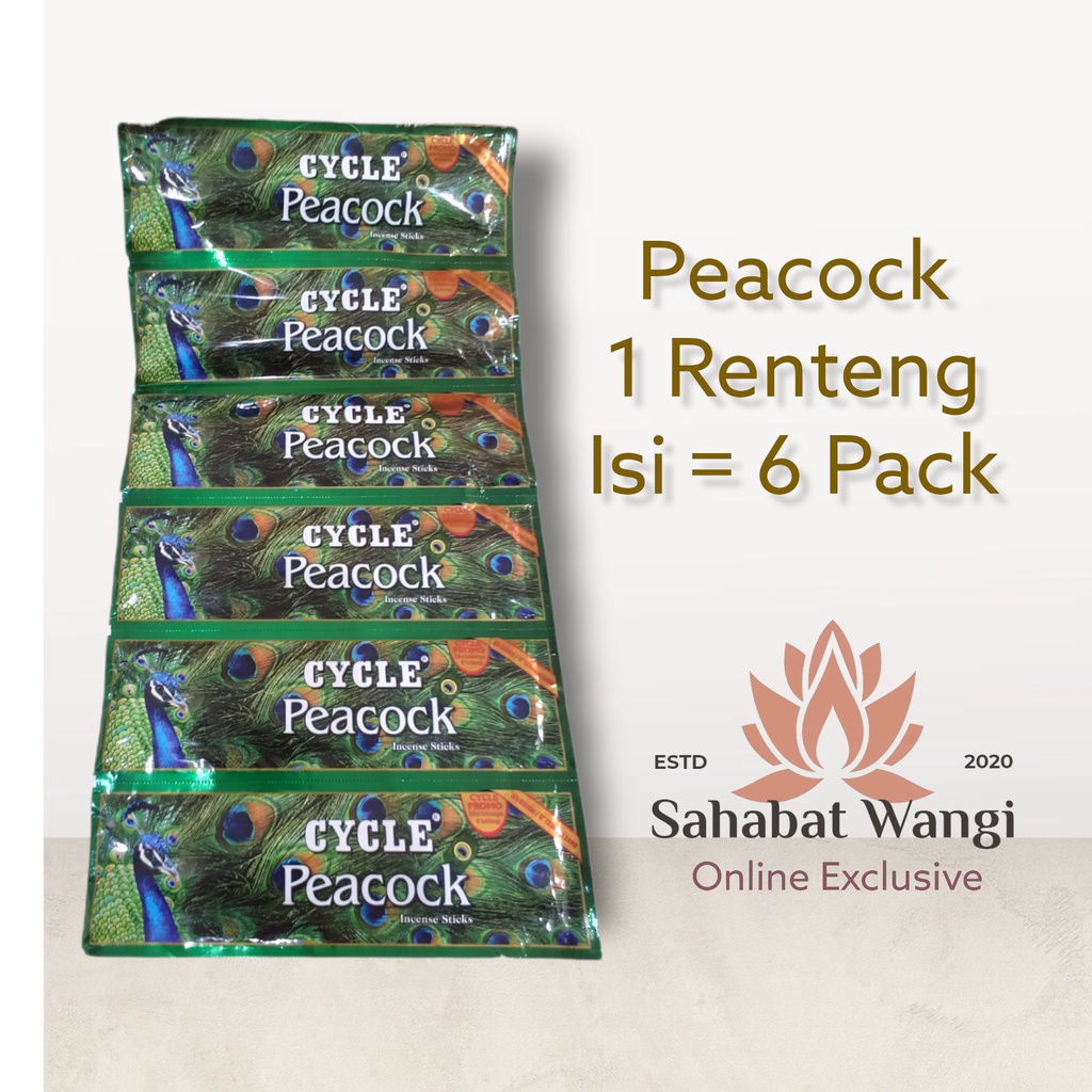 Hio Dupa India Cycle Peacock 1 Renteng ( 6 Pack)