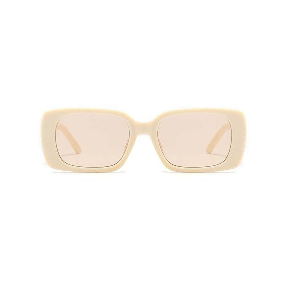 Agustinina Rectangle Kacamata Wanita Pria Anti-UV Anti-Reflective Pelindung Mata Musim Panas Kacamata Bingkai Kecil Sunglasses