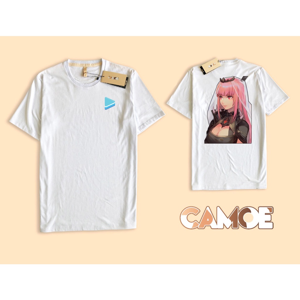 kaos depan belakang Anime Hololive vTuber Mori Calliope