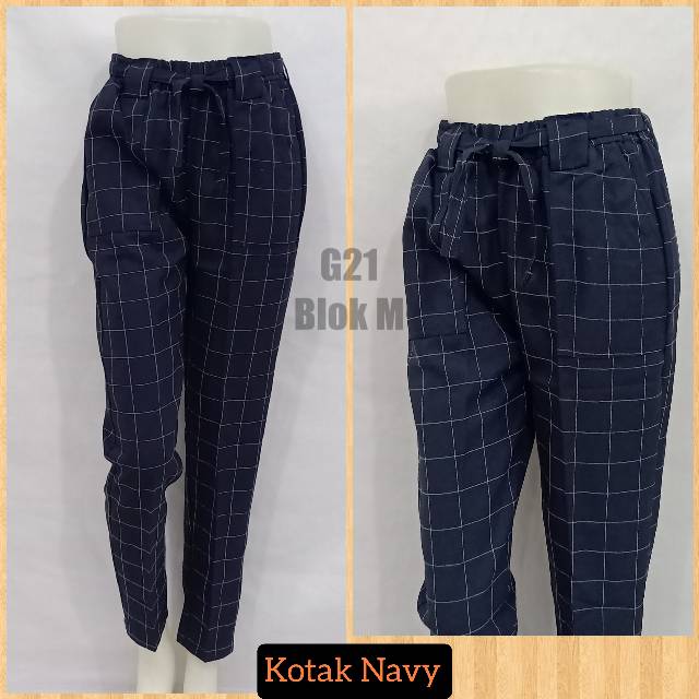 Celana Kerja Celana Panjang Kerja Wanita Model Baggy Pant Celana Kerja Kantor Formal Celana Casual Karet Pinggang 02