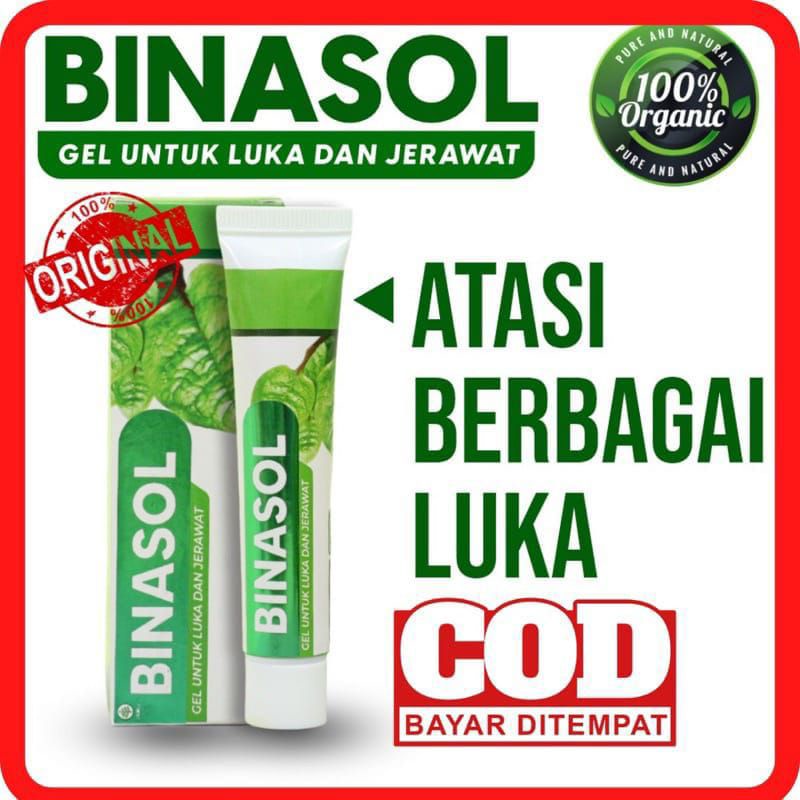 BINASOL - BINASOL GEL SALEP BINASOL Obat Luka Diabetes Luka Terbuka Luka Bakar Jerawat Luka Pasca Op