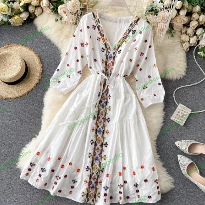 bora tunik korea bohemian style