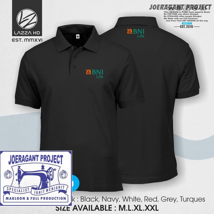 Poloshirt Polo Kaos Kerah Bank BNI Life Terlaris -kharmen -JP