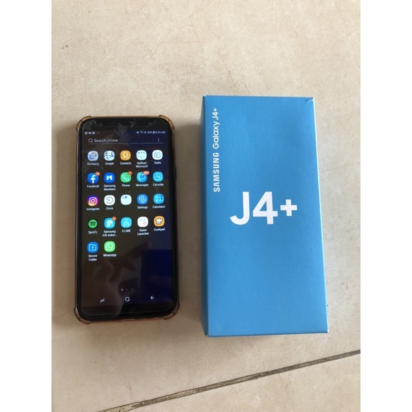 Samsung J4+ Second Kondisi Retak layar