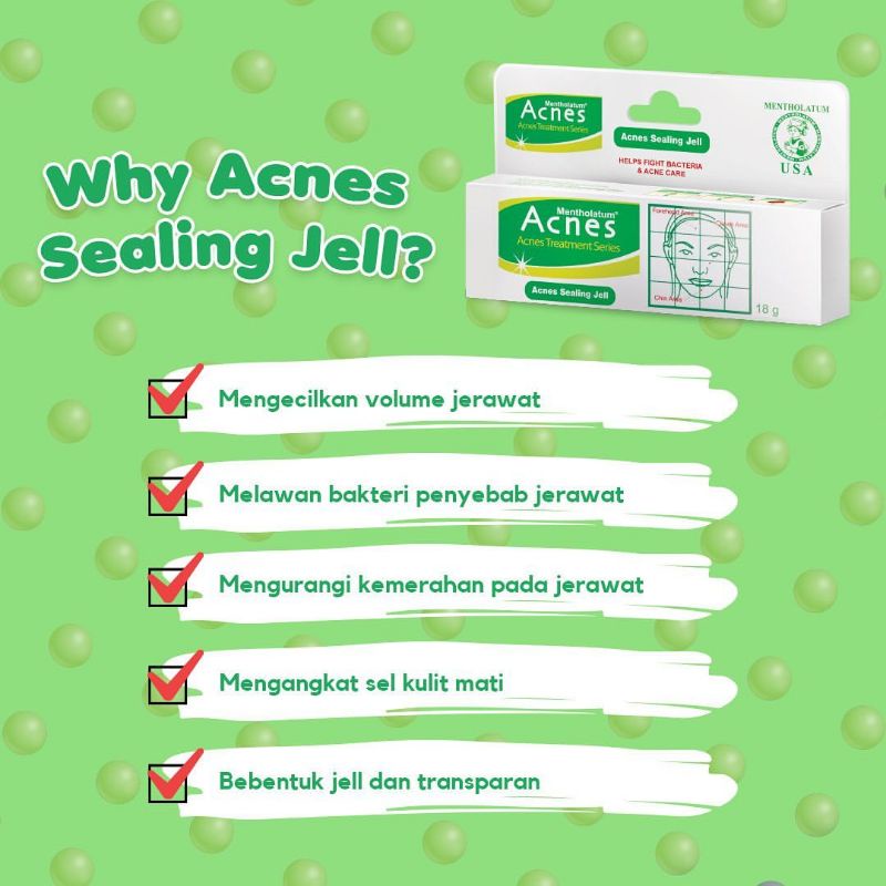 `ღ´ PHINKL `ღ´ a̳c̳n̳e̳s̳ Acnes Sealing Gel mengobati jerawat flek menghitam