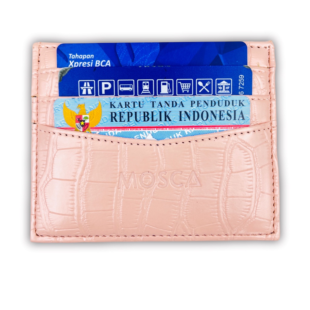 Card Holder Dompet Kartu Wanita Croco (Lily by Mosca)