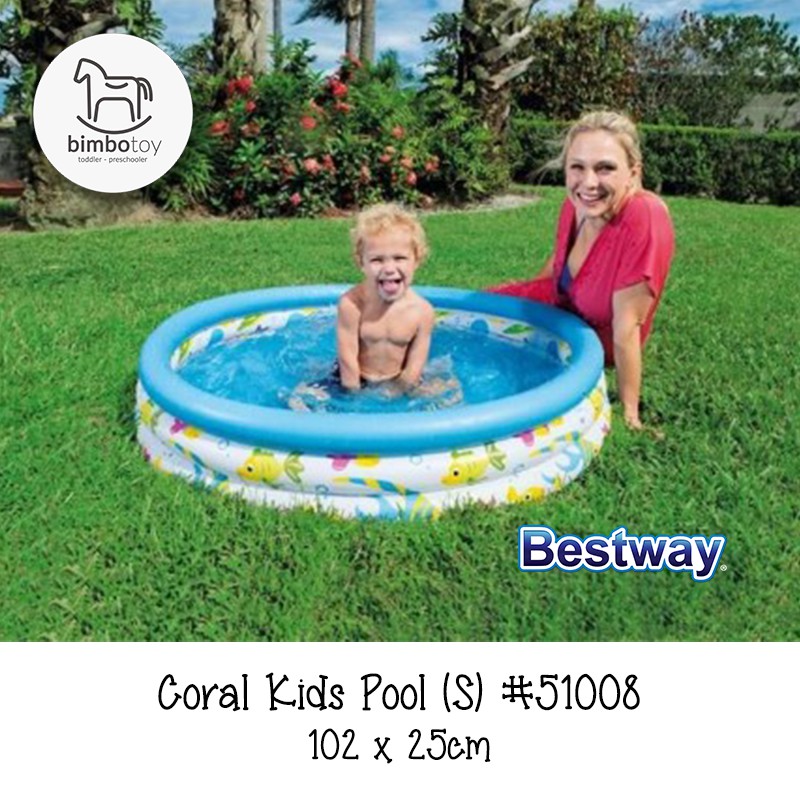 Bimbozone - Bestway Kolam Renang Coral Pool Kids Baby Pool Princess Mickey 51008 51009 51004 91018