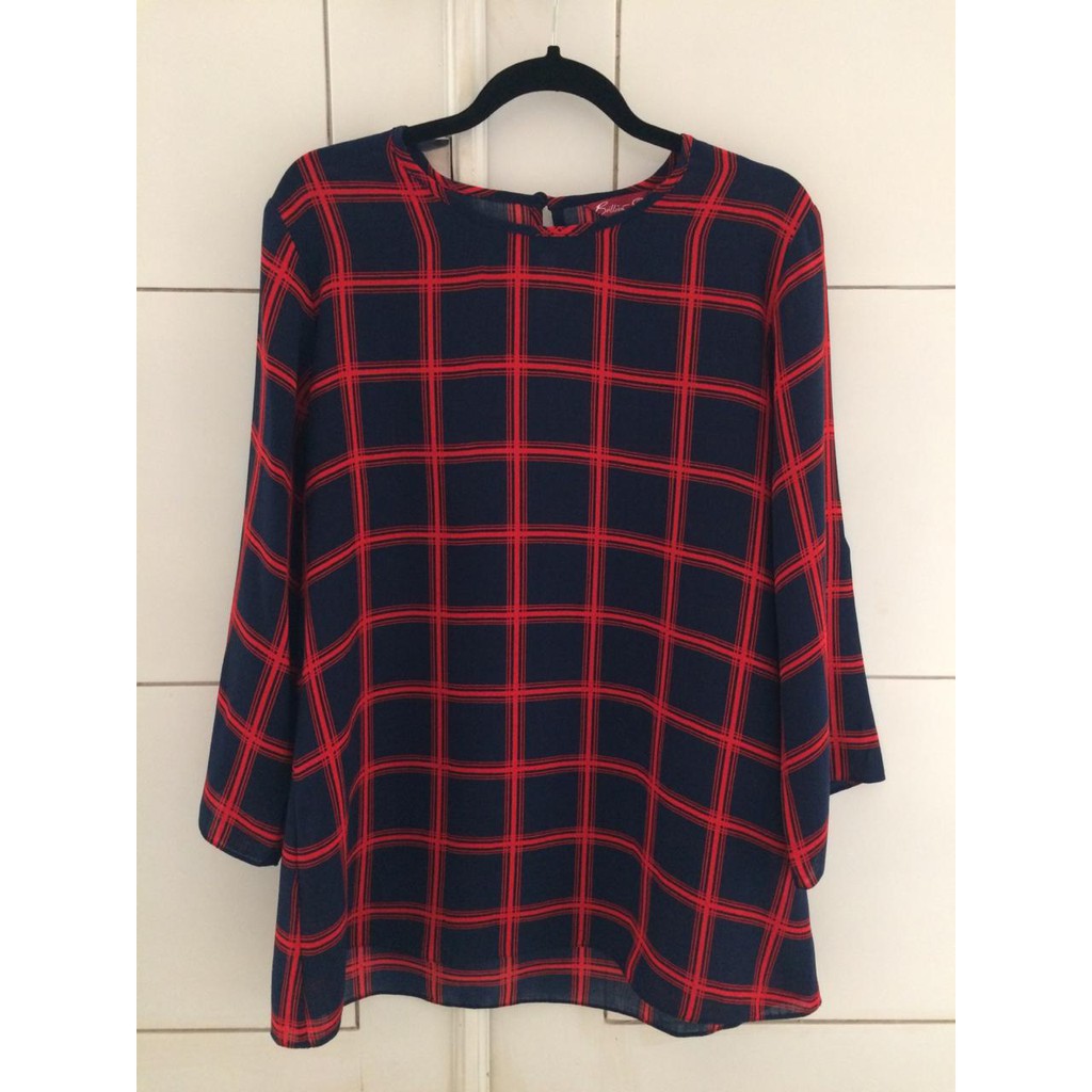 BRILLIANT GIRL Checkered Blouse (PRELOVED)